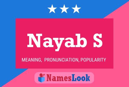 Nayab S Namensposter