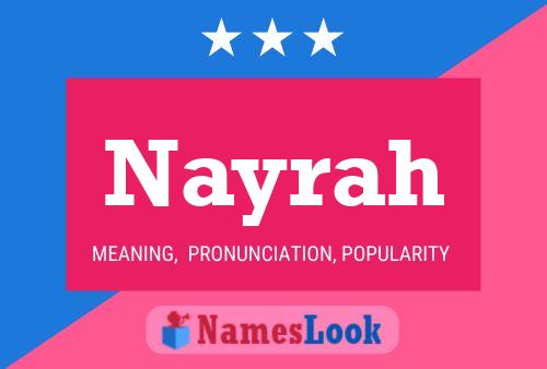 Nayrah Namensposter