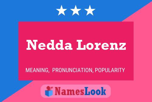 Nedda Lorenz Namensposter