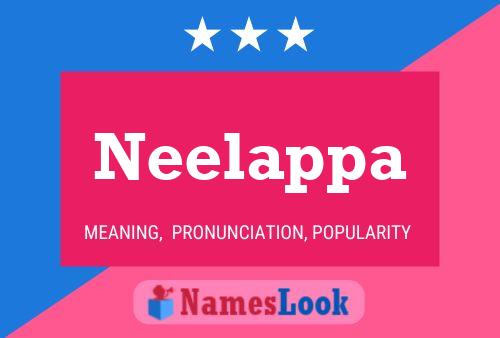 Neelappa Namensposter