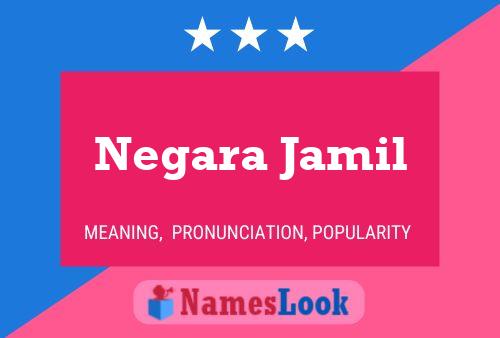 Negara Jamil Namensposter