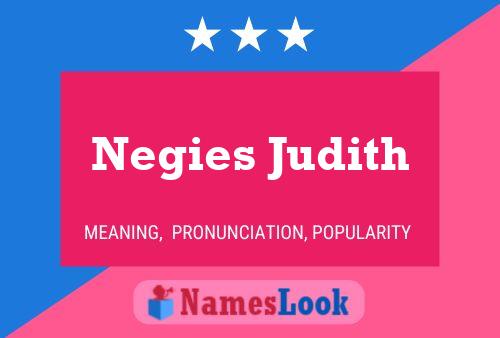 Negies Judith Namensposter