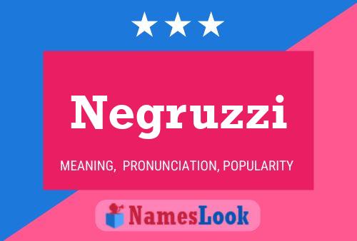 Negruzzi Namensposter