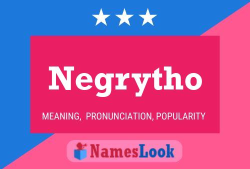 Negrytho Namensposter