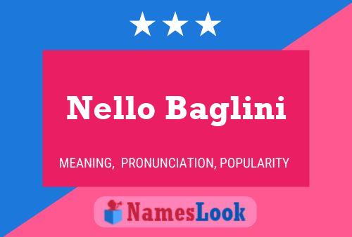 Nello Baglini Namensposter