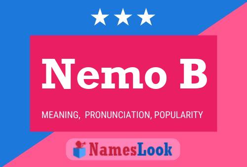 Nemo B Namensposter