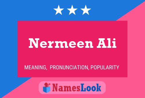 Nermeen Ali Namensposter