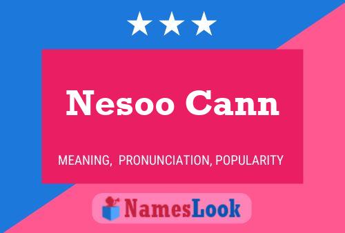 Nesoo Cann Namensposter