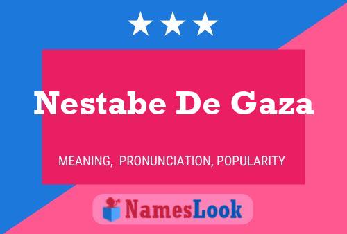 Nestabe De Gaza Namensposter