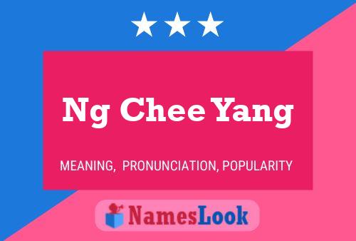 Ng Chee Yang Namensposter