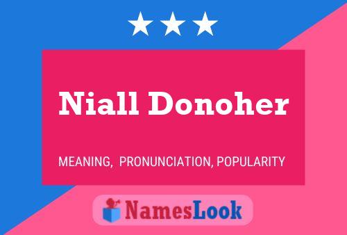 Niall Donoher Namensposter