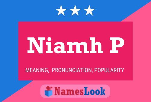 Niamh P Namensposter