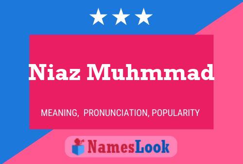 Niaz Muhmmad Namensposter