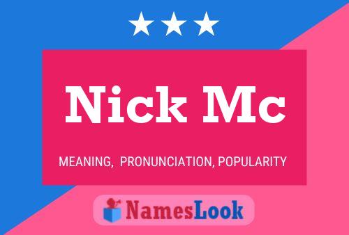 Nick Mc Namensposter