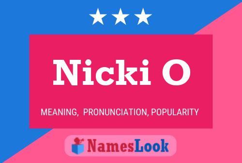 Nicki O Namensposter