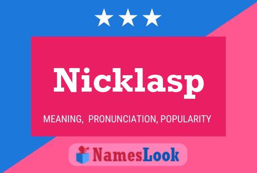 Nicklasp Namensposter