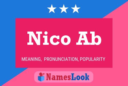 Nico Ab Namensposter