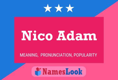 Nico Adam Namensposter