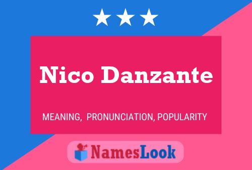 Nico Danzante Namensposter