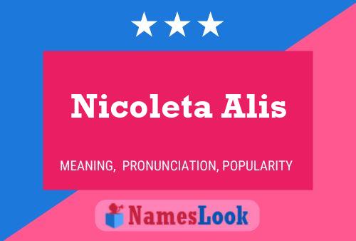 Nicoleta Alis Namensposter