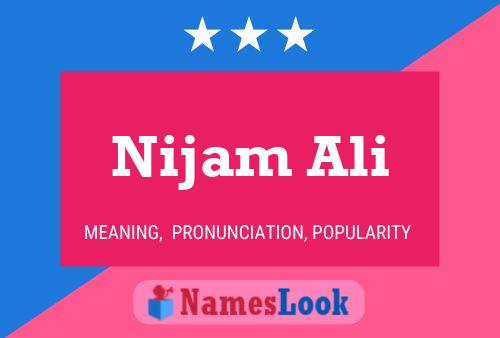 Nijam Ali Namensposter