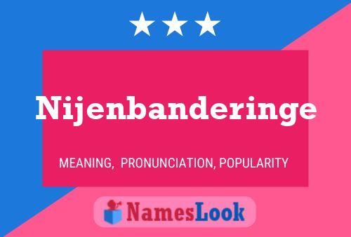 Nijenbanderinge Namensposter