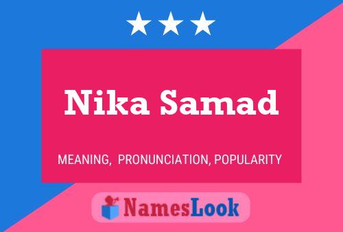 Nika Samad Namensposter