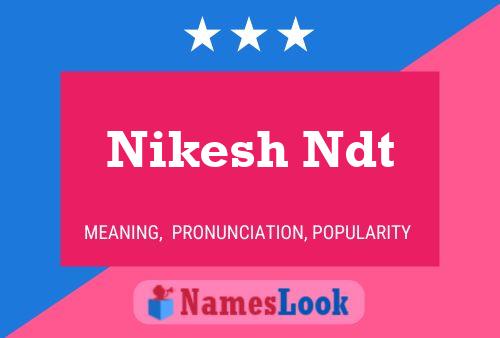 Nikesh Ndt Namensposter