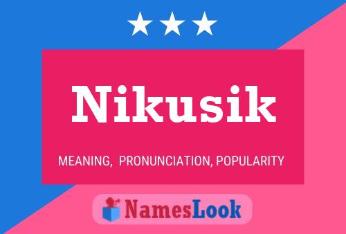 Nikusik Namensposter