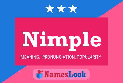 Nimple Namensposter