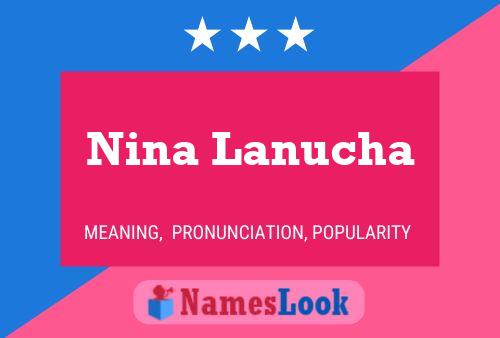 Nina Lanucha Namensposter