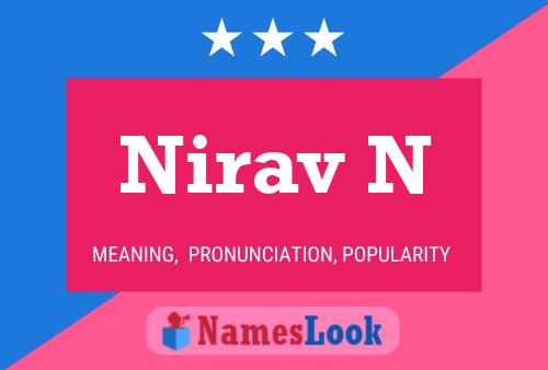 Nirav N Namensposter