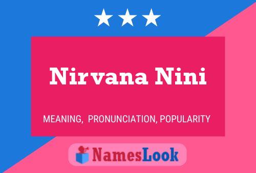 Nirvana Nini Namensposter