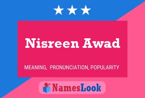 Nisreen Awad Namensposter