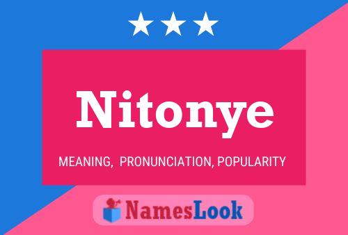 Nitonye Namensposter