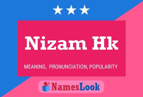 Nizam Hk Namensposter