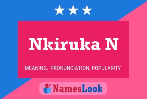 Nkiruka N Namensposter