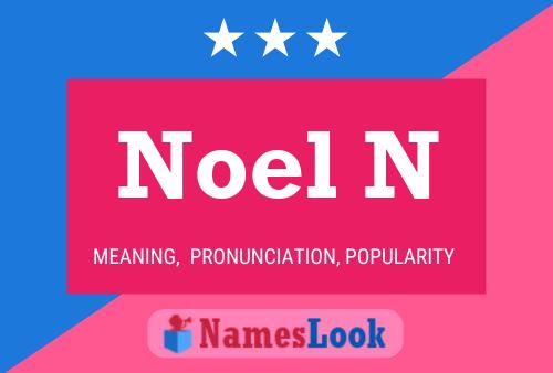 Noel N Namensposter