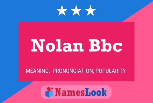 Nolan Bbc Namensposter