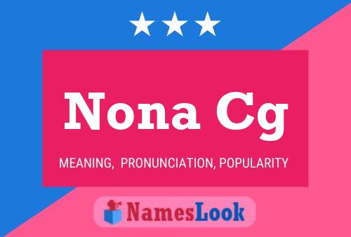 Nona Cg Namensposter