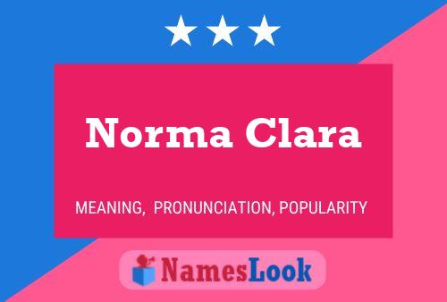 Norma Clara Namensposter