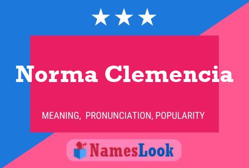 Norma Clemencia Namensposter