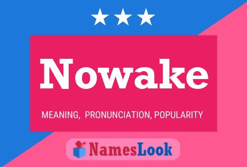 Nowake Namensposter