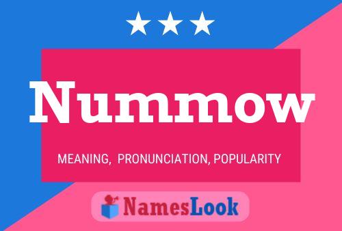 Nummow Namensposter