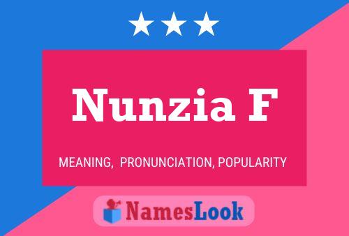 Nunzia F Namensposter