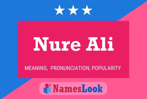 Nure Ali Namensposter