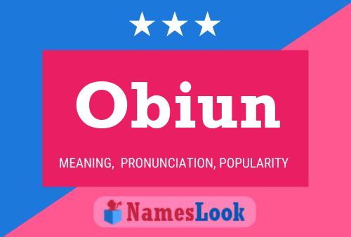 Obiun Namensposter