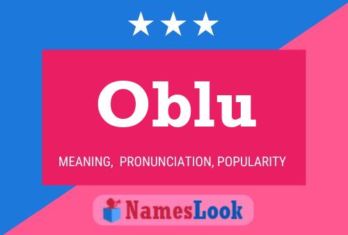 Oblu Namensposter