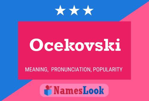 Ocekovski Namensposter