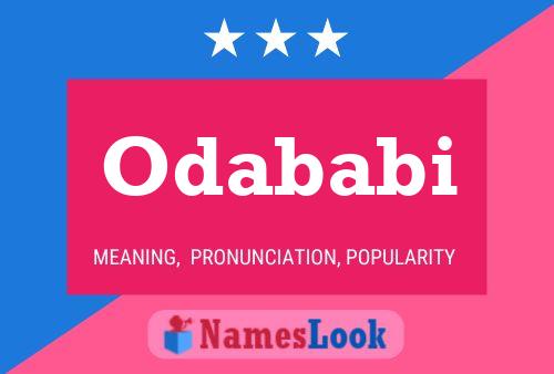 Odababi Namensposter